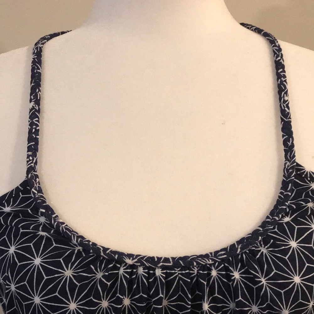 Blue and White Tart Tank Top - Picture 4 of 7